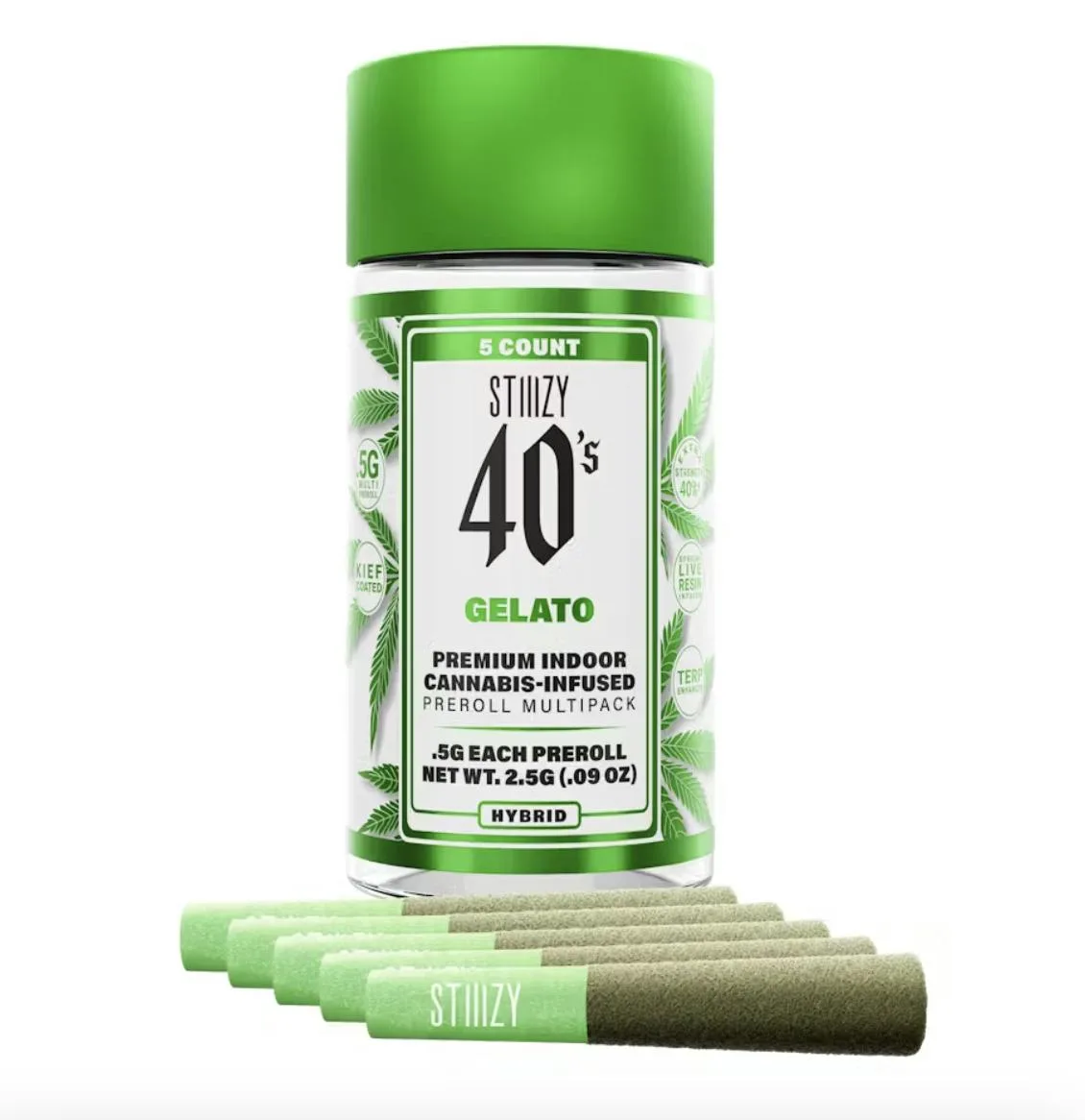 GELATO - .5G 40's Infused Preroll 5 Pack