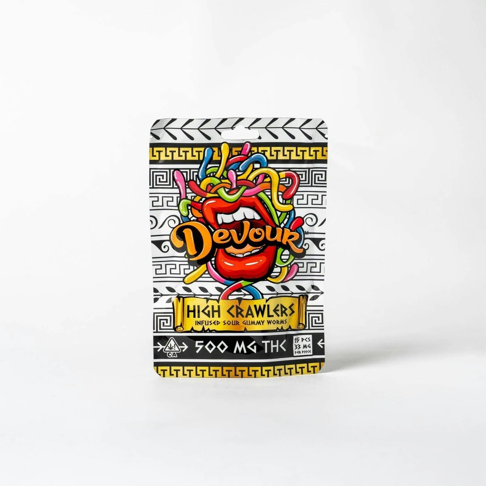 High crawlers sour gummy worms 500mg