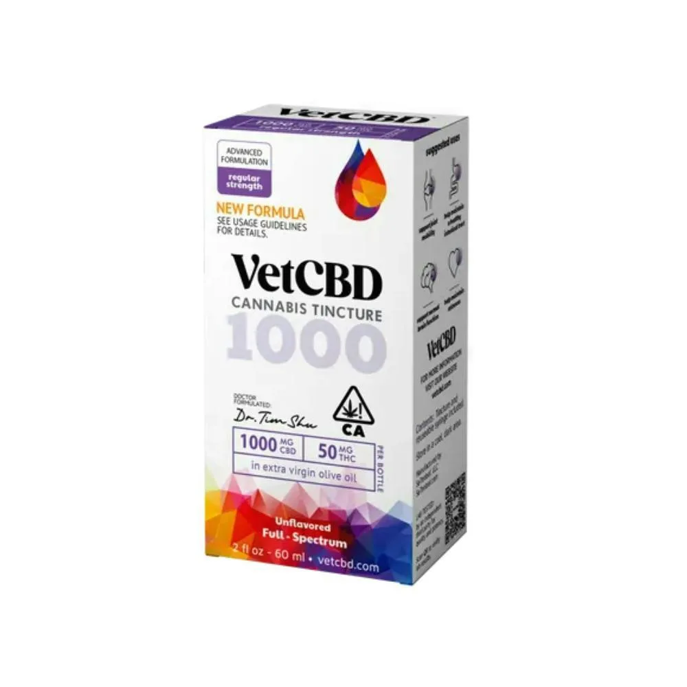 Vet CBD - Regular Strength 1000mg - 2oz VETCBD