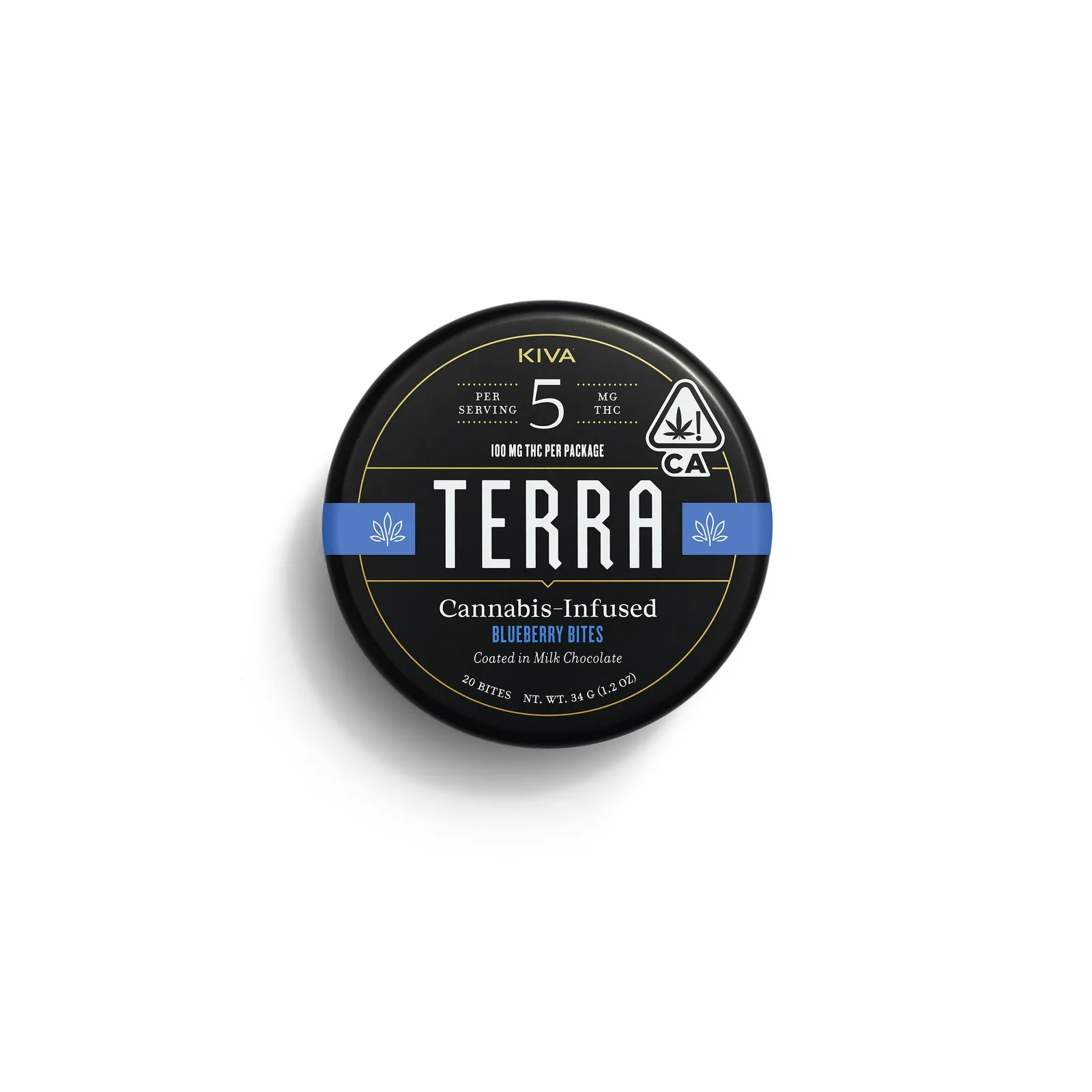 KIVA - Terra Bites - Blueberry (100mg THC)