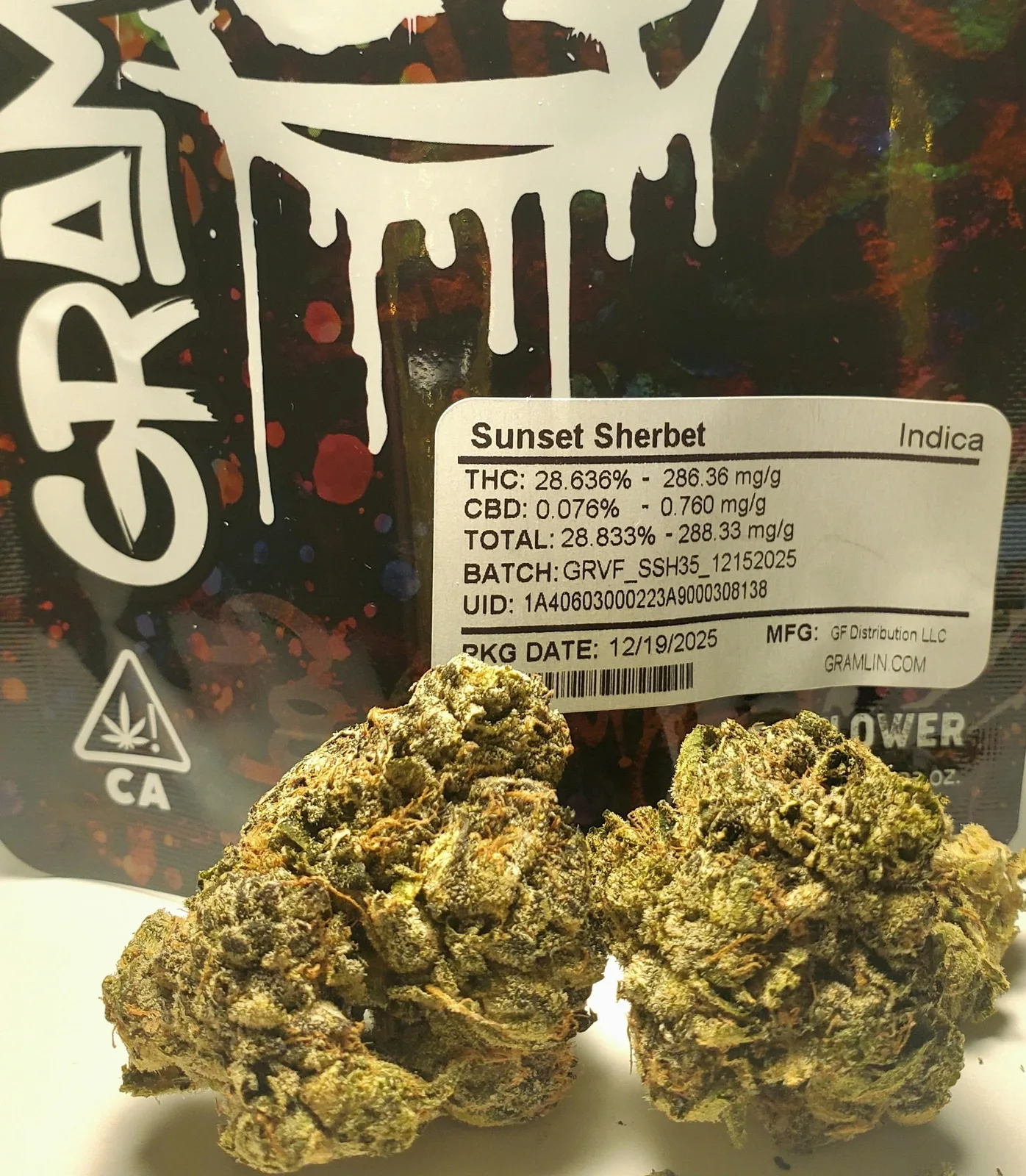 Sunset Sherbet Outdoor Flower 3.5g