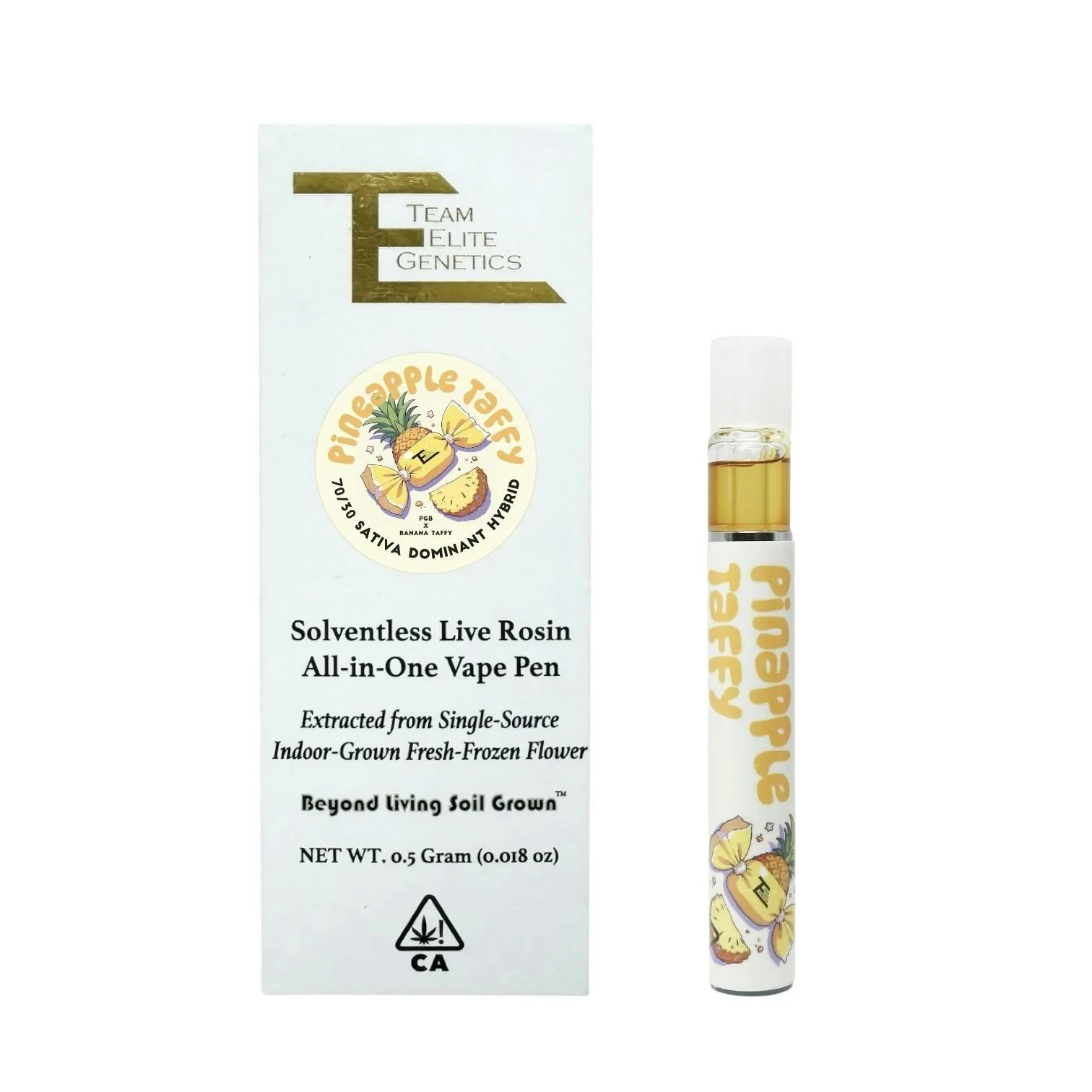 Pineapple Taffy AIO Solventless Rosin Vape