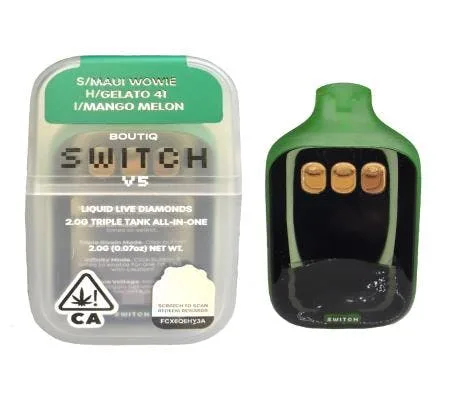 BOUTIQ SWITCH V5-2G (S)MAUI WOWIE(H)GELATO 41(I)MANGO MELON