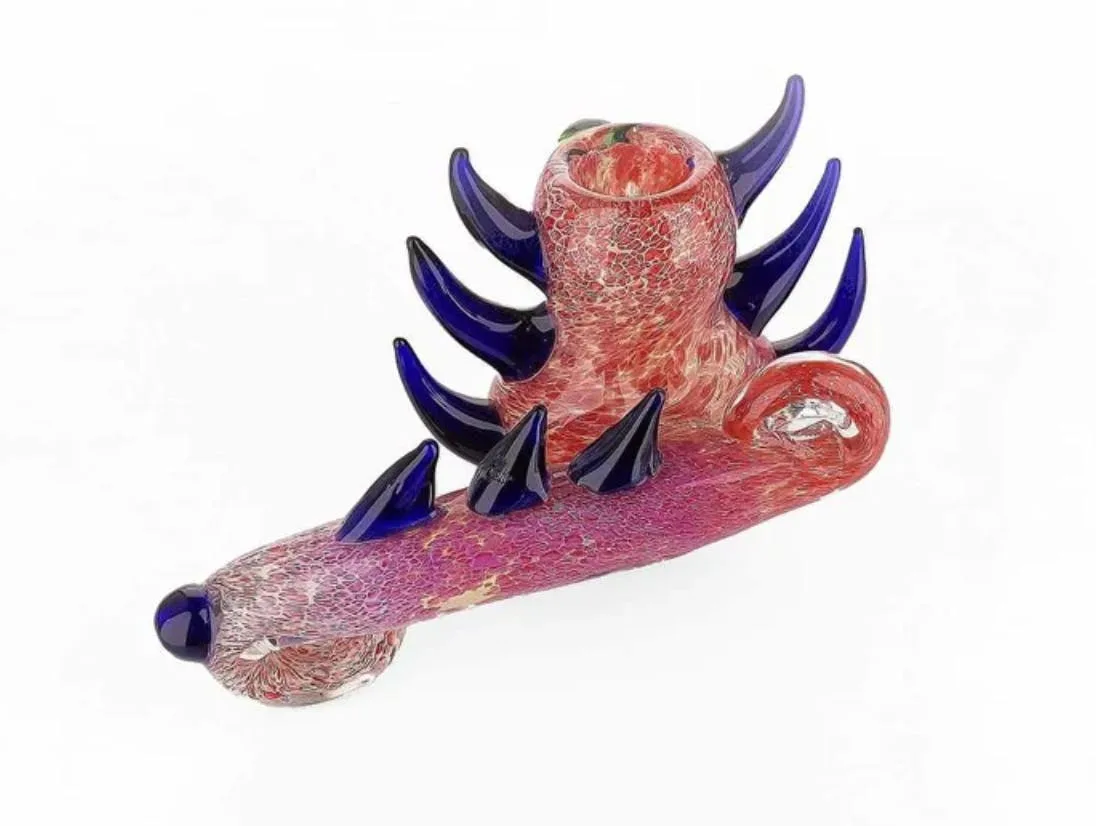 Glass - Heady Spiked Creature Pipe