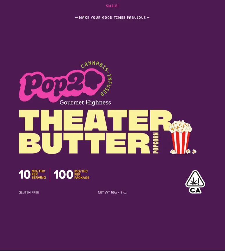POP20 Theater Butter Popcorn 100mg