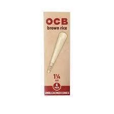 OCB - BROWN RICE - 1-1/4 CONE 6 PACK