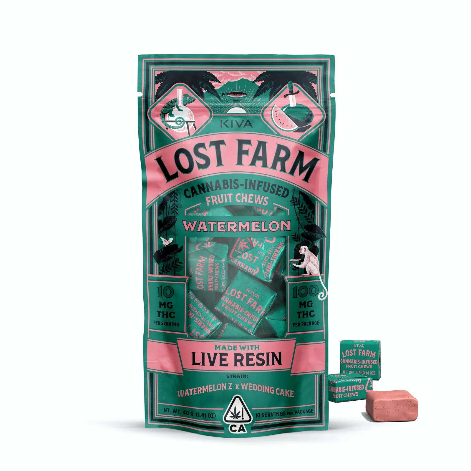 Lost Farm - Watermelon Fruit Chews (100mg THC)