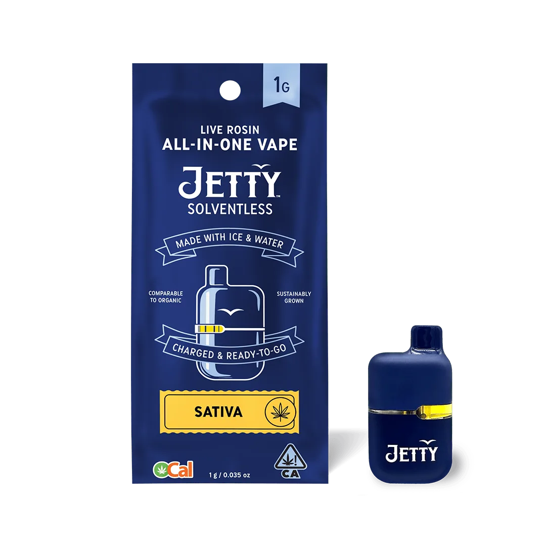 Jetty All-in-One Mini Tank Vape OCal Solventless 1g Fresh Squeeze