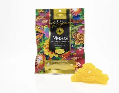 Sour Lemon Lifter Rosin Infused 100mg Gummy 10pk
