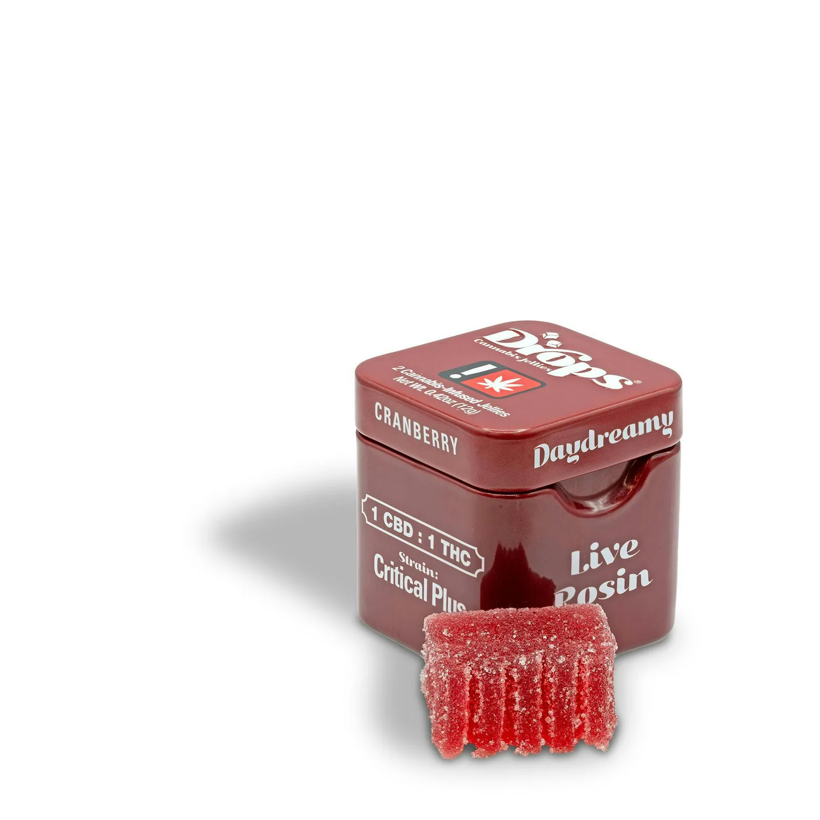 CRANBERRY (1 CBD : 1 THC) 2 PACK ROSIN GUMMIES