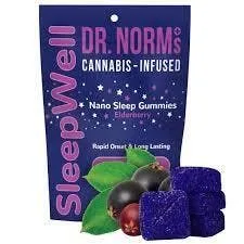 [Dr. Norms] Nano Gummies - 150mg - Elderberry 'SleepWell' 2:1 (THC:CBN)