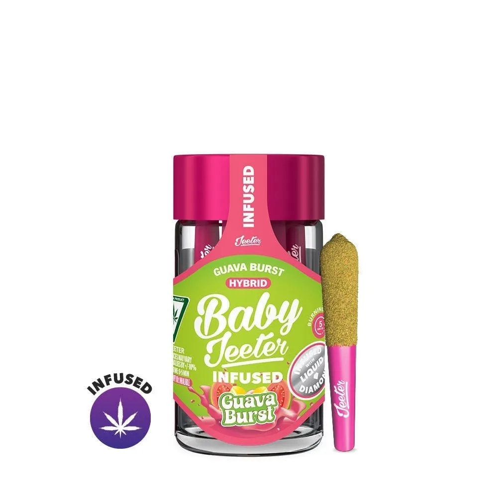 Jeeter | Guava Burst | Baby Infused Minis | 0.5g each | 5pk