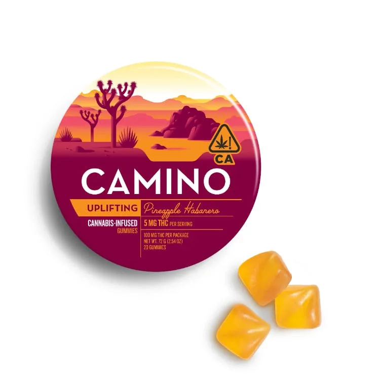 CAMINO - UPLIFTING PINEAPPLE HABANERO GUMMIES 100MG