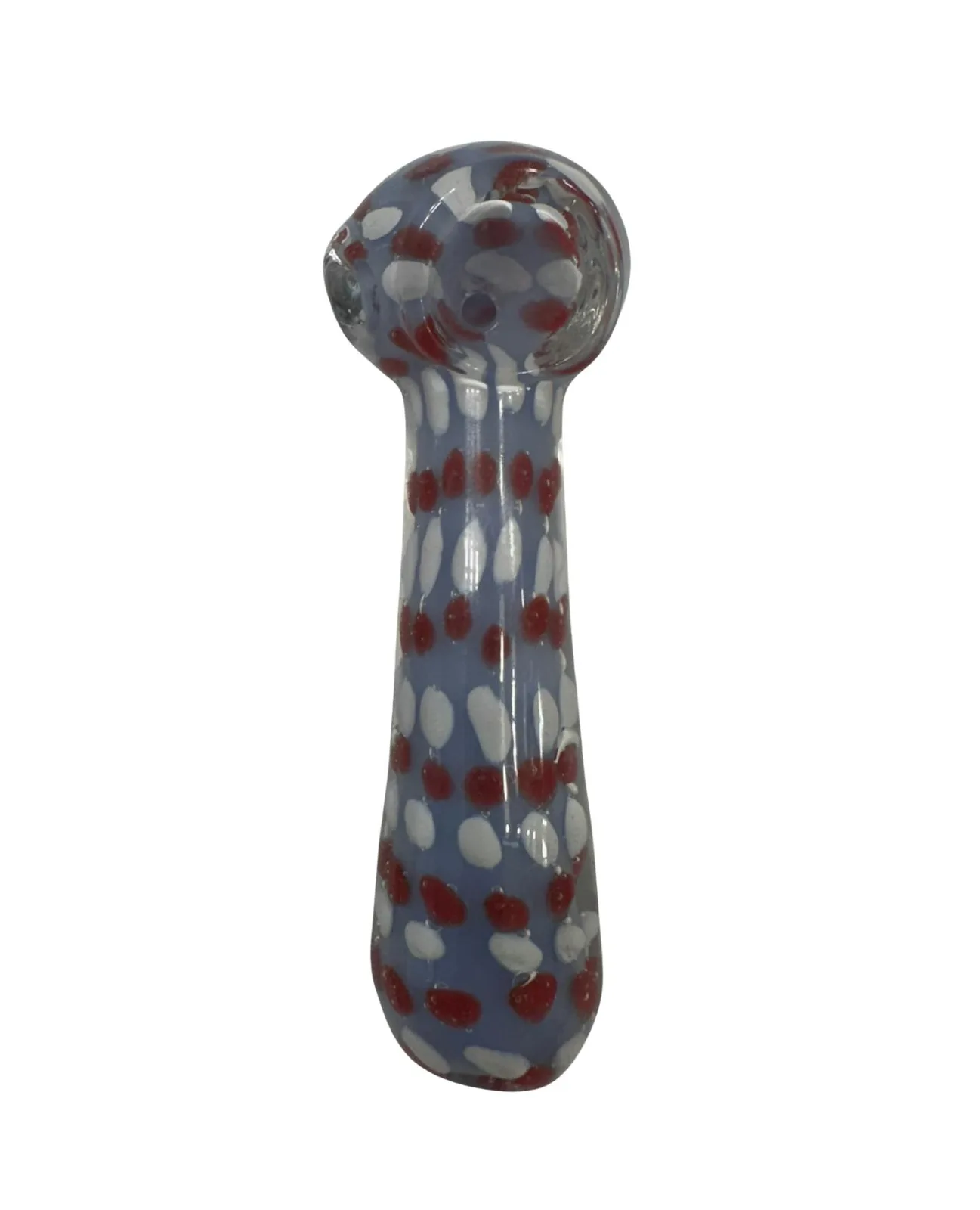 Glass Pipe | Blue Polkadot | Small