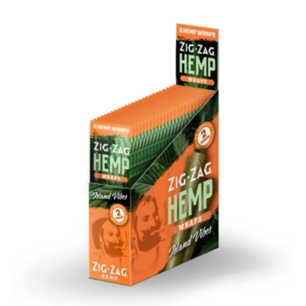 Zig Zag Hemp Wraps Island Vibes 2ct
