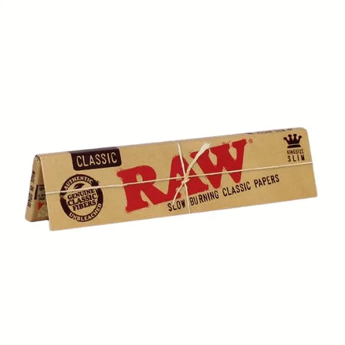 Raw Classic King Size Slim Rolling Papers Each