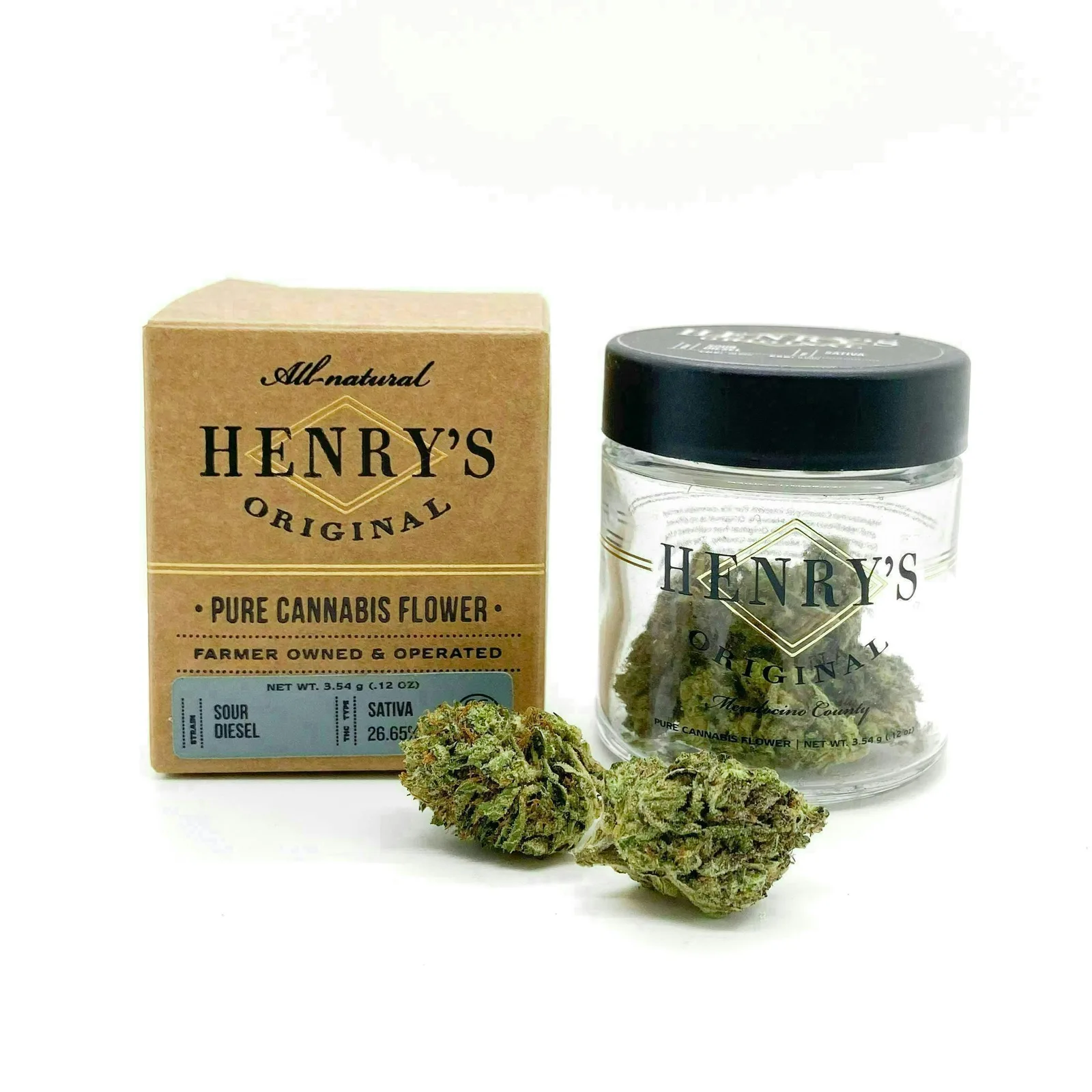 Henry's Original | Sour Diesel | Jar Big Buds | 3.5g