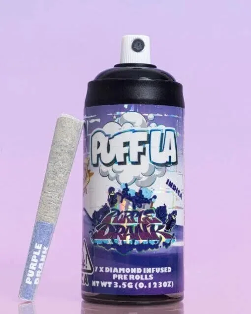 Purple Drank - PREROLLS - INFUSED W/DIAMONDS + BUBBLE HASH