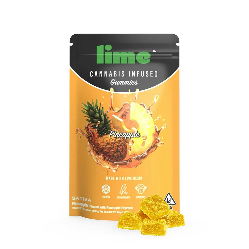 100mg Gummies | Pineapple