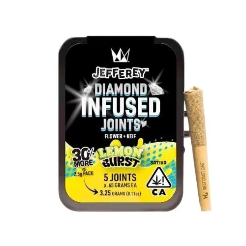 Lemon Burst - Jefferey Infused Joint .65g 5 Pack
