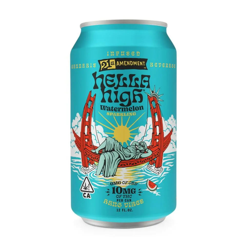 21st Amendment - Hella High Watermelon 10mg