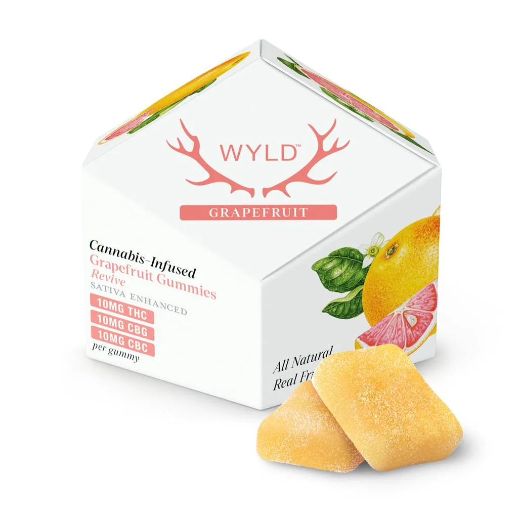 WYLD - GUMMIES - GRAPEFRUIT 1:1:1 THC/CBD/CBC 100MG