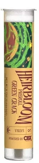 Heirbloom by CBX- Green Crack Preroll .75 (S)