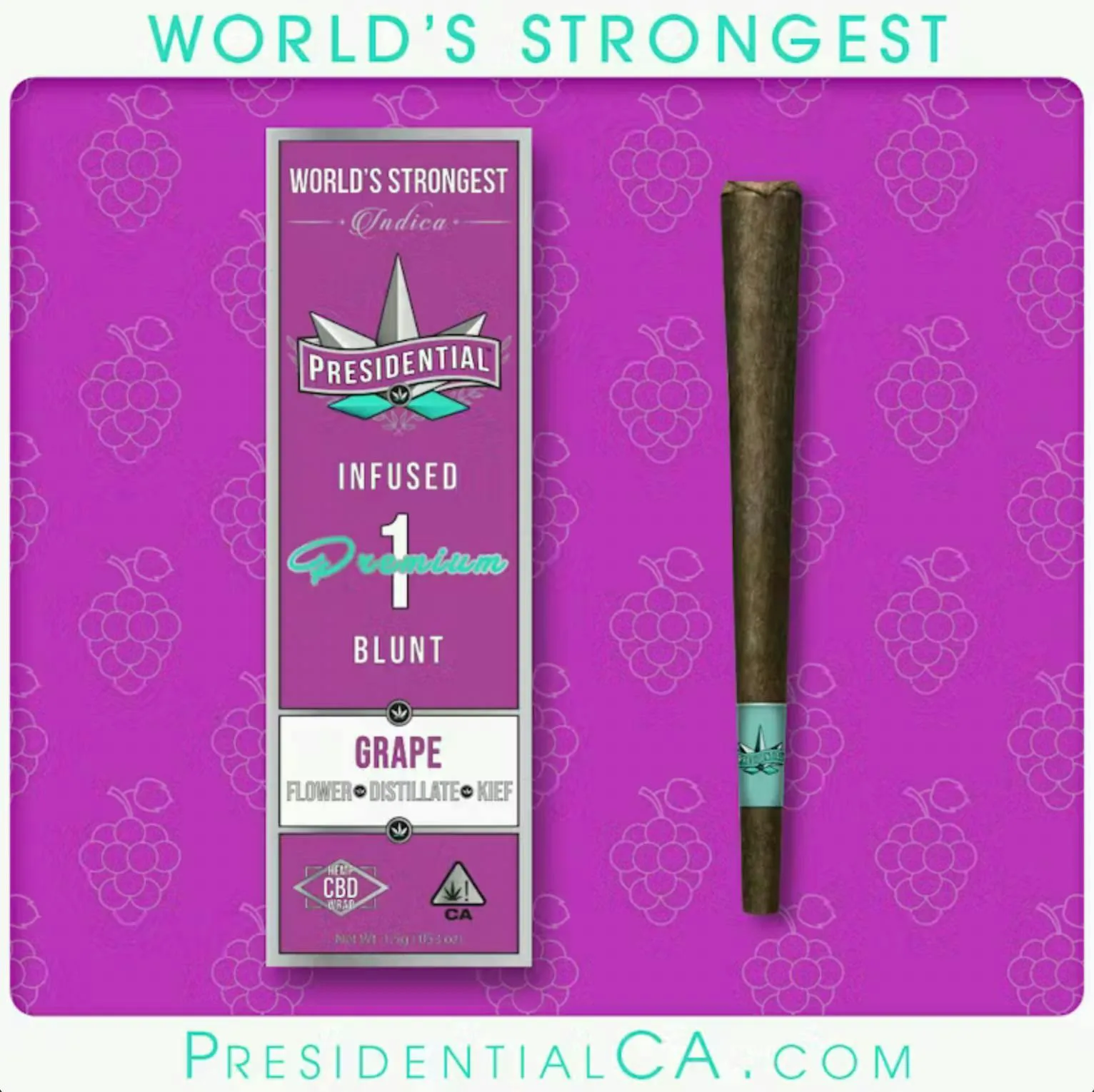 Presidential - Grape Moon Rock Blunt - 1.5 items