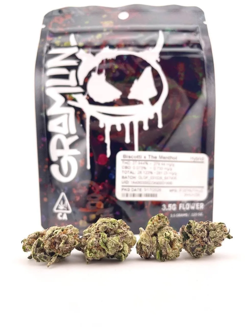 1/8 Biscotti x The Menthol (Indoor/27.94%/Hybrid) - Gramlin *Disclaimer*