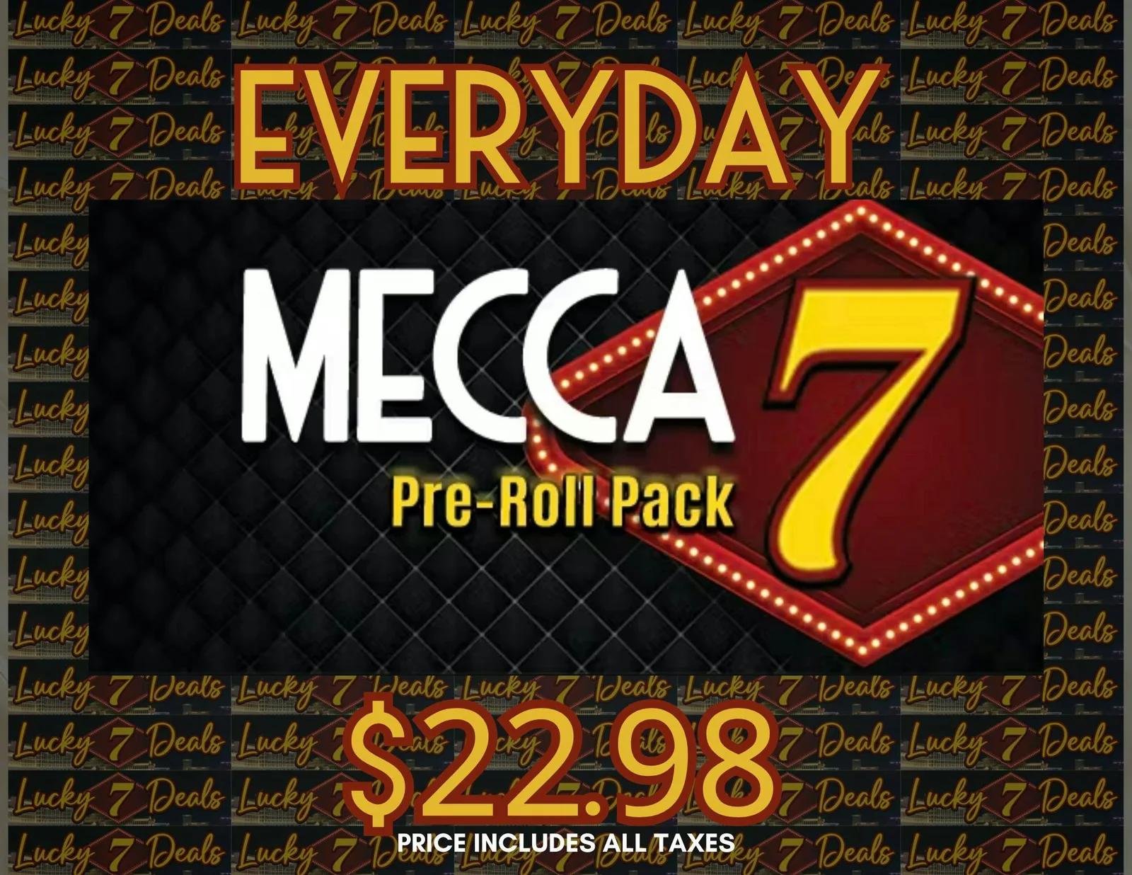 Mecca - $22.21 Hybrid Mecca 7's Pre-roll Pack - 7 Pack