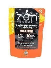 ZEN 10:1 Orange 50mg CBD: 5 mg THC Gummy