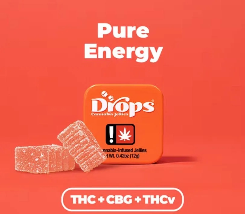 Drops - Strawberry - Pure Energy - Rosin Gummies 2pk