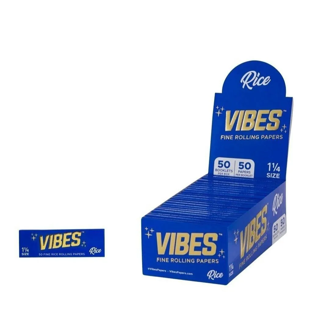 Vibes- Fine Rolling Paper 1¼ Size (Blue)