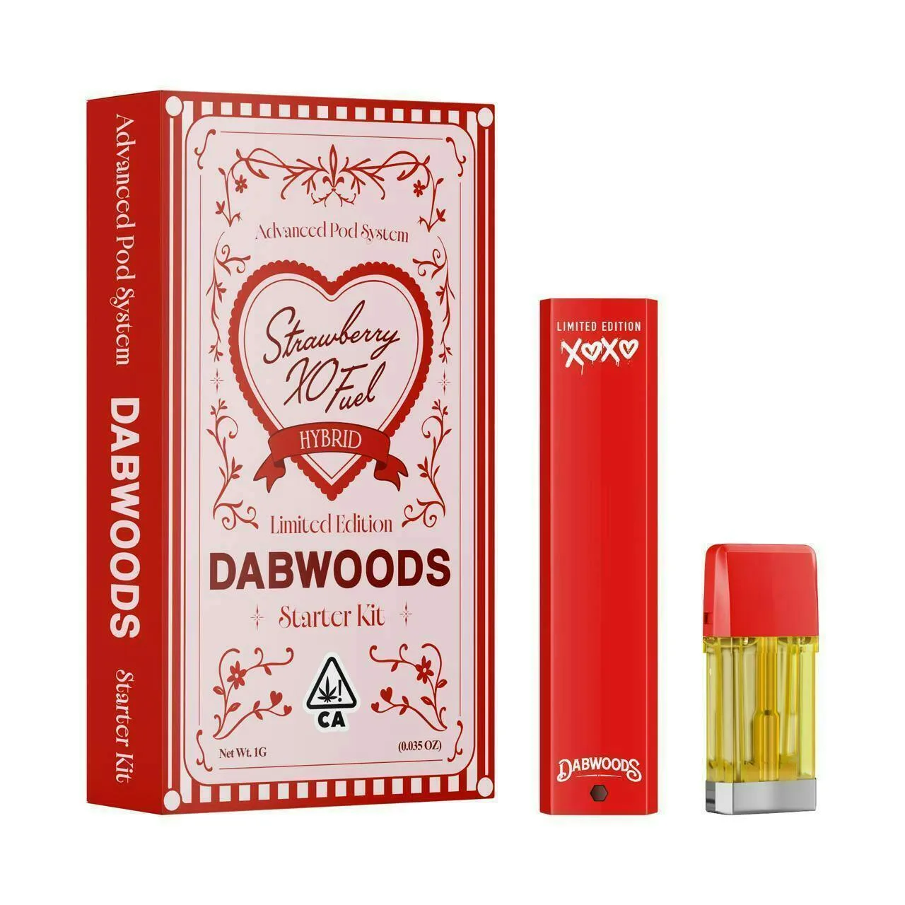 VAPE - STARTER KIT STRAWBERRY XO FUEL 1G