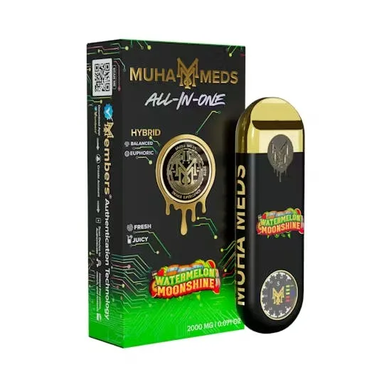 Muha Meds | Watermelon Moonshine | Disposable | 2g