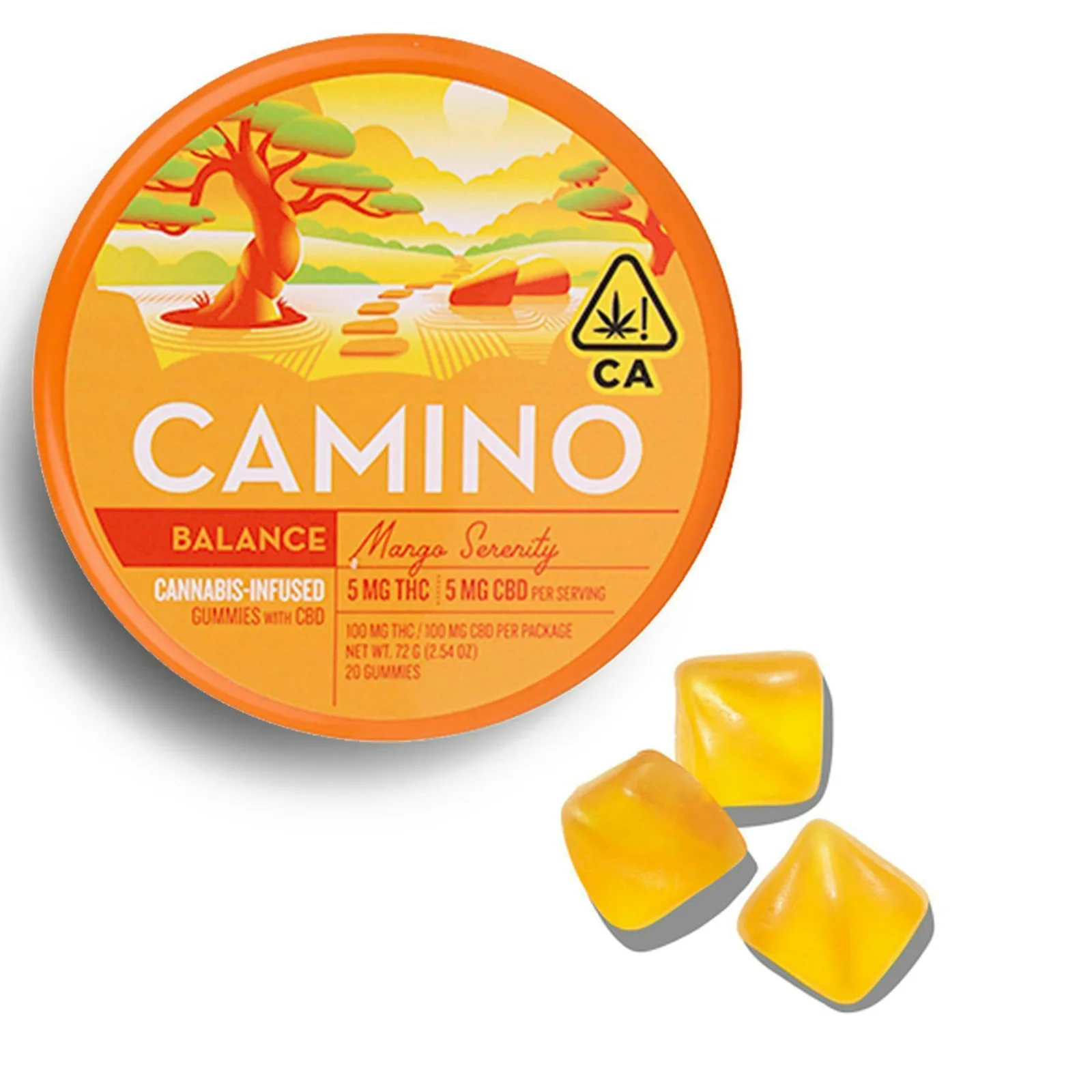 Kiva - Mango 1:1 CBD Gummies - Camino - Mango 1:1 (H)