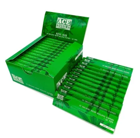 ACE ROLLING - HEMP - ROLLING PAPERS - 1 1/4