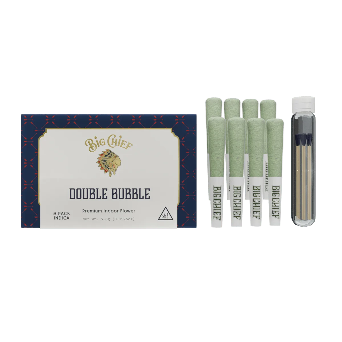 Big Chief Prerolls 8 Pack - WHITE FIRE