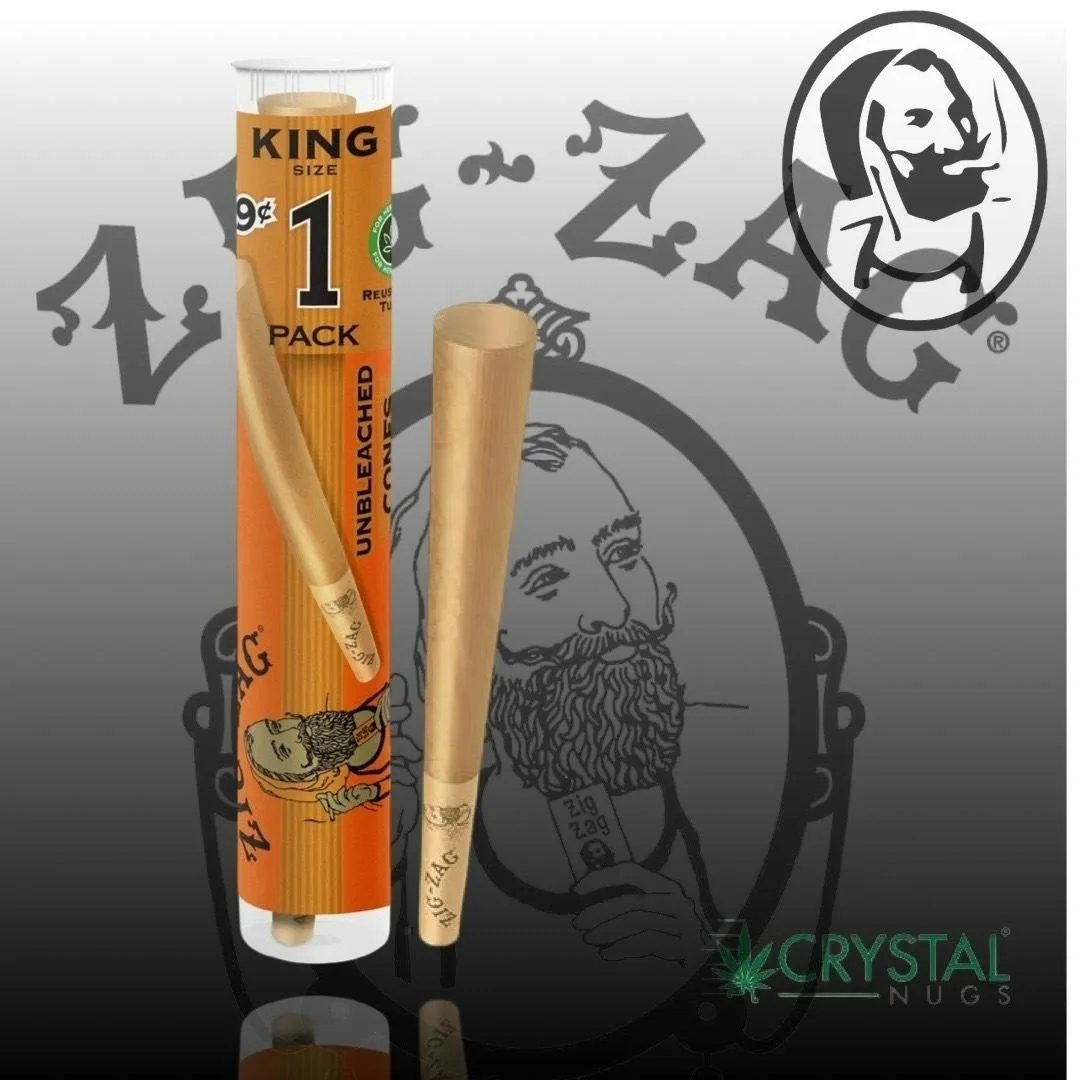 Zig-Zag Paper Cones King - 1pk