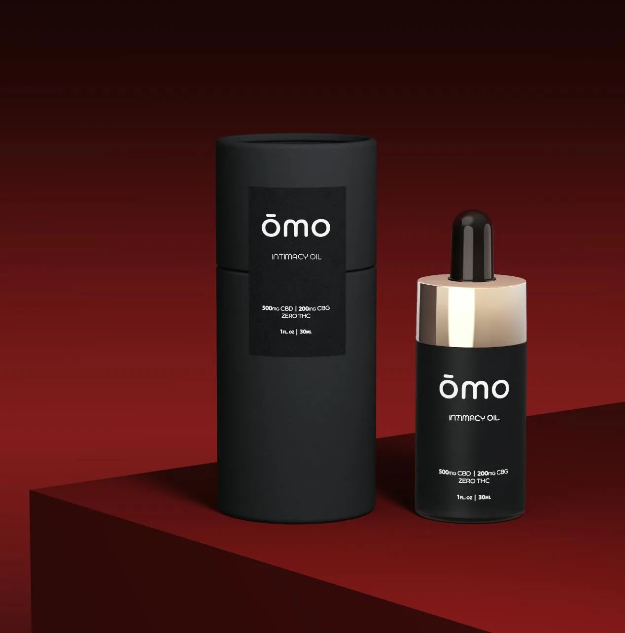 ŌMO Intimacy Oil, 30ml. 500mg CBD. 200mg CBG. ZERO THC.