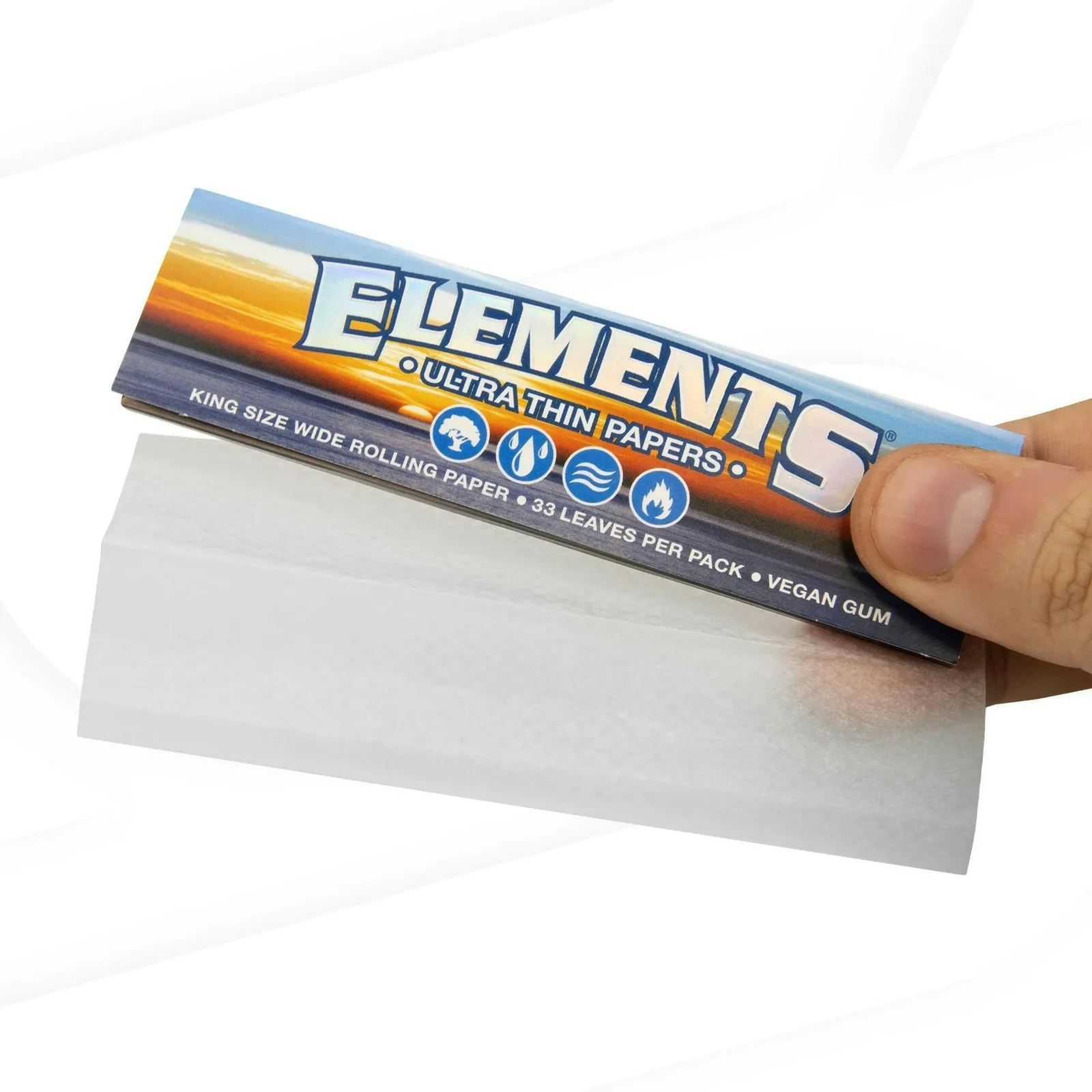 ELEMENTS - ELEMENTS - King-Size Rolling Papers - 33-Leaf Pack - Pack