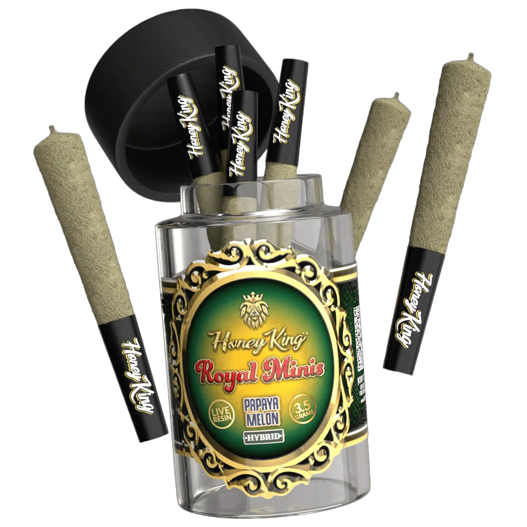Honey King 7x Infused Live Resin Mini Joints 3.5G - PAPAYA MELON
