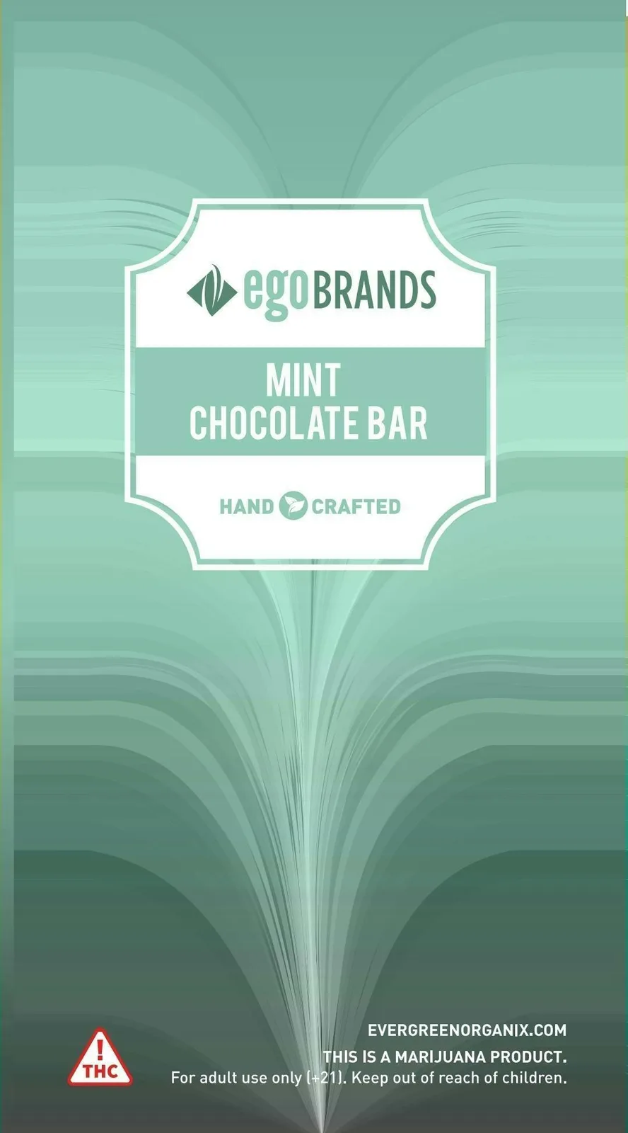 Evergreen Mint Chocolate Bar 100mg 10pc