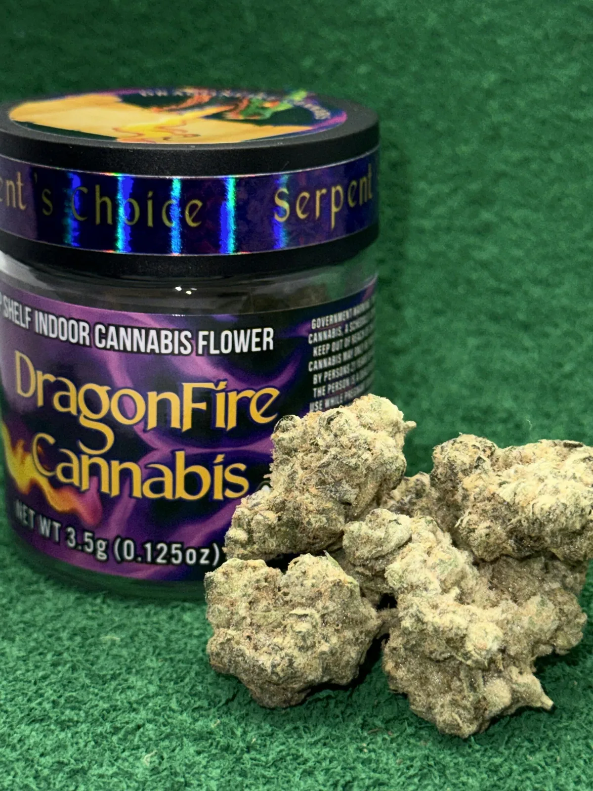 DragonFire *Serpent's Choice* - Black Dynamite, INDOOR (H) 26.18% THC, 3.5g