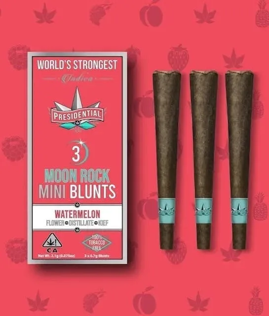 WATERMELON 3 PACK MOONROCK INFUSED MINI BLUNTS