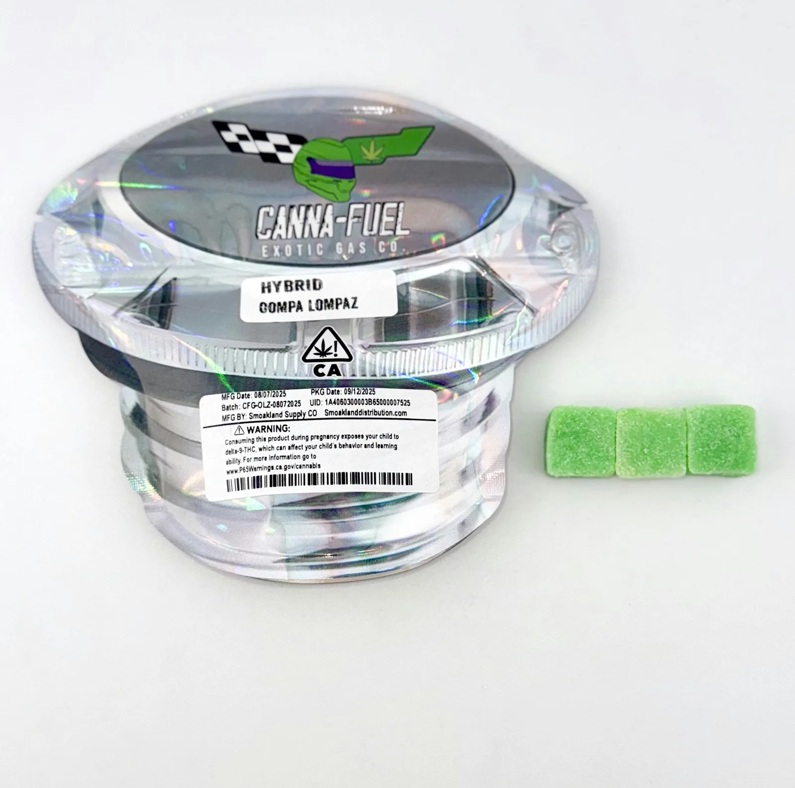 PRE-ORDER ONLY 100mg Oompa Lompaz (Hybrid) Gummies - Canna-Fuel