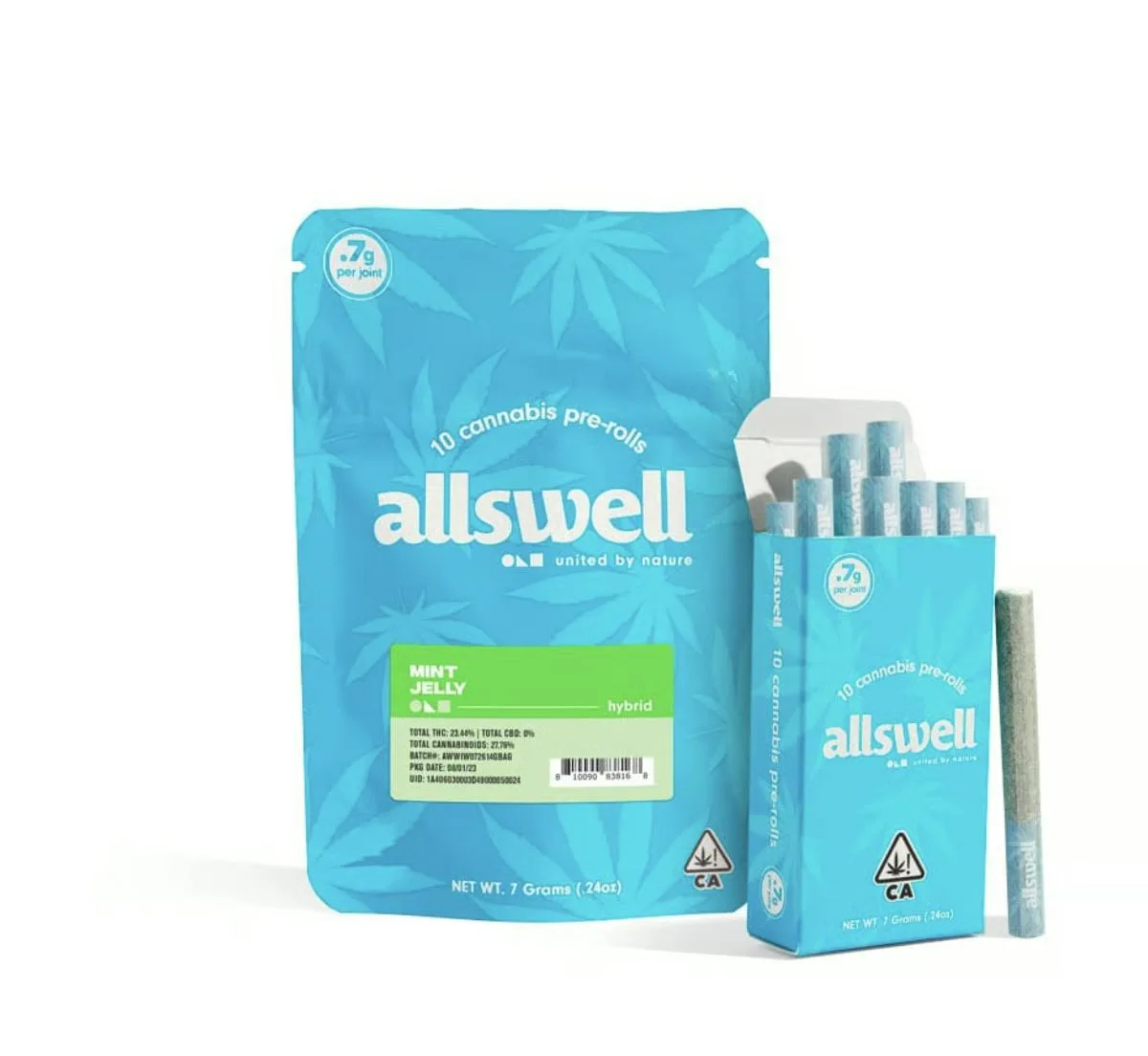 Allswell - Pre-Roll 10pk - Refresh Mintz 7g