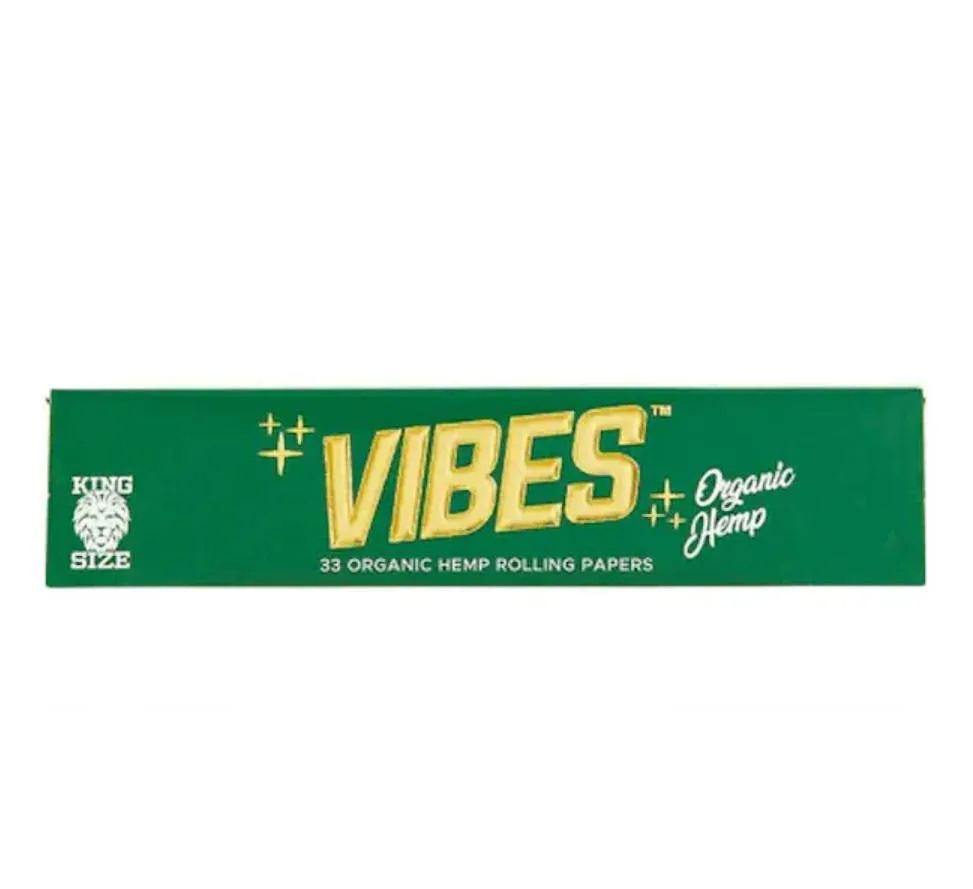 VIBES - PAPERS - KING SIZE SLIM - HEMP GREEN