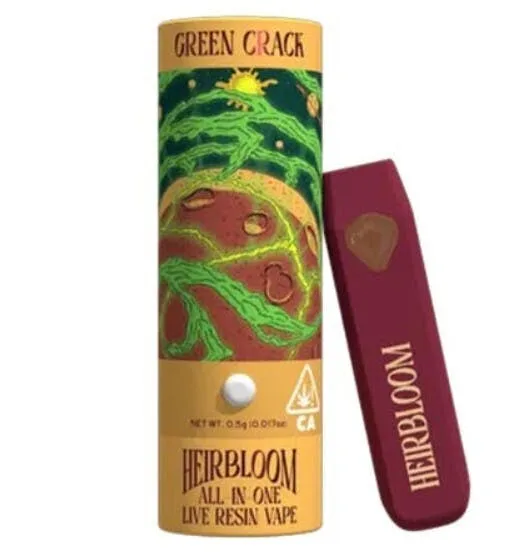 Heirbloom - Green Crack - 0.5g All In One Vape