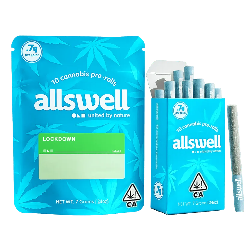Allswell | Pre Roll Pack | Lockdown | [7g]10pk | Hybrid